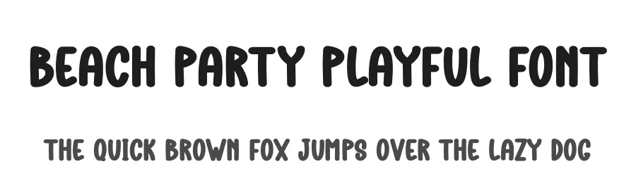 Beach Party Playful Font by andikastudio — Display Font