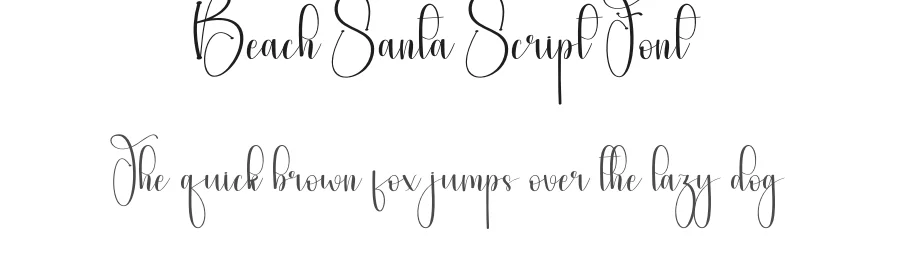 Beach Santa Script Font by andikastudio — Script Handwritten Font