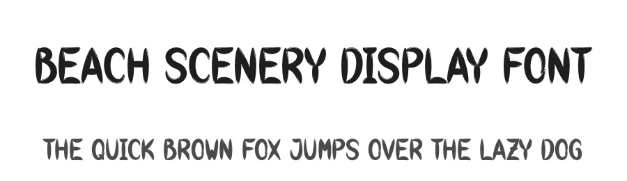 Beach Scenery Display Font by creativeletter — Script Handwritten Font