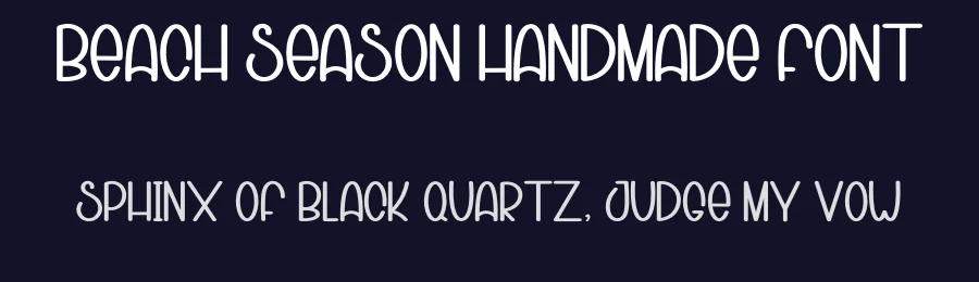 Beach Season Handmade Font by inermediaSTUDIO — Display Font — thumbnail 2