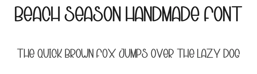 Beach Season Handmade Font by inermediaSTUDIO — Display Font