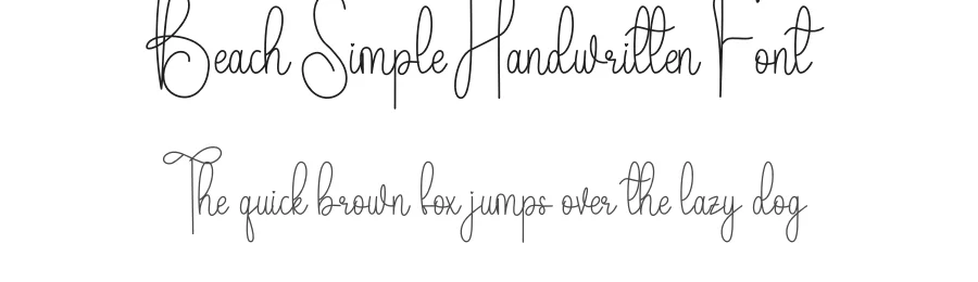 Beach Simple Handwritten Font by andikastudio — Script Handwritten Font