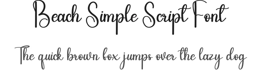 Beach Simple Script Font by andikastudio — Script Handwritten Font