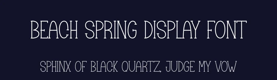 Beach Spring Display Font by creativeletter — Display Font — thumbnail 2