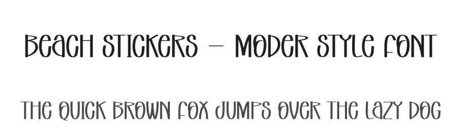 Beach Stickers – Moder Style Font by andikastudio — Display Font
