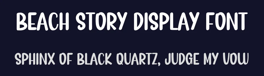 Beach Story Display Font by inermediaSTUDIO — Display Font — thumbnail 2