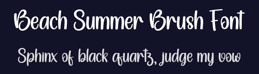 Beach Summer Brush Font by creativeletter — Script Handwritten Font — thumbnail 2