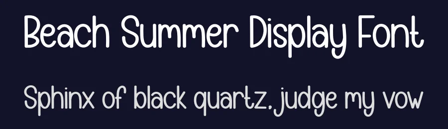 Beach Summer Display Font by creativeletter — Display Font — thumbnail 2