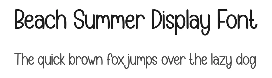 Beach Summer Display Font by creativeletter — Display Font