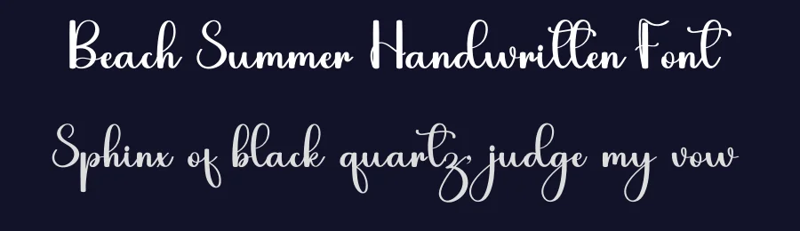 Beach Summer Handwritten Font by inermediaSTUDIO — Script Handwritten Font — thumbnail 2