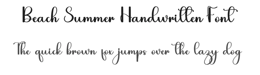 Beach Summer Handwritten Font by inermediaSTUDIO — Script Handwritten Font