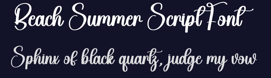 Beach Summer Script Font by creativeletter — Script Handwritten Font — thumbnail 2