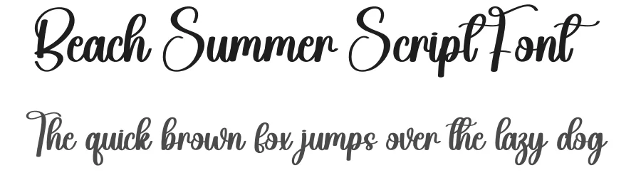 Beach Summer Script Font by creativeletter — Script Handwritten Font
