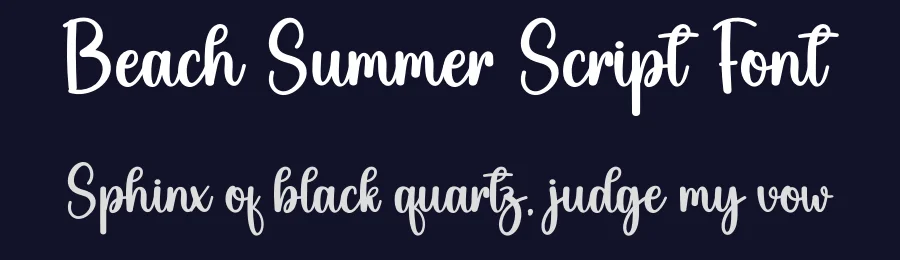 Beach Summer Script Font by creativeletter — Script Handwritten Font — thumbnail 2