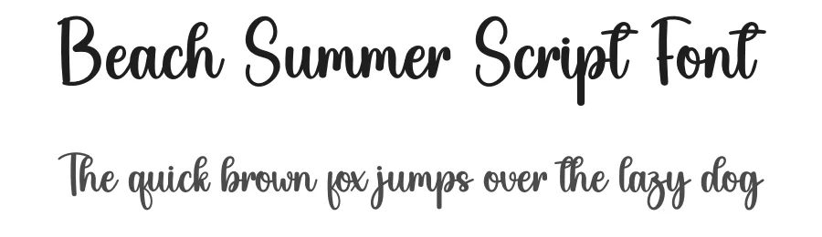 Beach Summer Script Font by creativeletter — Script Handwritten Font