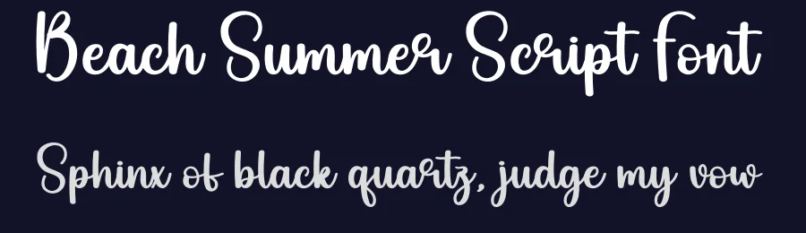 Beach Summer Script Font by creativeletter — Script Handwritten Font — thumbnail 2