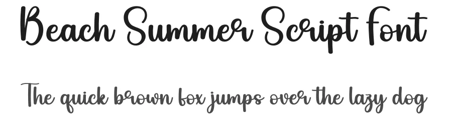 Beach Summer Script Font by creativeletter — Script Handwritten Font
