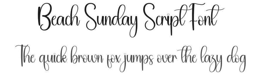 Beach Sunday Script Font by andikastudio — Script Handwritten Font