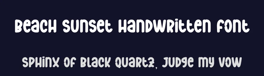 Beach Sunset Handwritten Font by andikastudio — Display Font — thumbnail 2