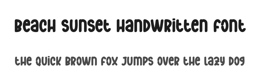 Beach Sunset Handwritten Font by andikastudio — Display Font