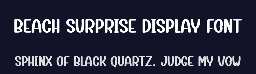 Beach Surprise Display Font by andikastudio — Display Font — thumbnail 2