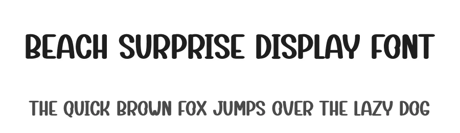 Beach Surprise Display Font by andikastudio — Display Font