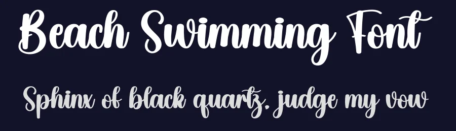 Beach Swimming Font by creativeletter — Script Handwritten Font — thumbnail 2