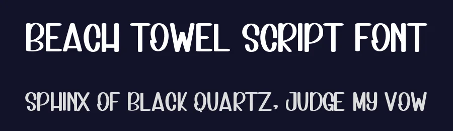Beach Towel Script Font by inermediaSTUDIO — Display Font — thumbnail 2