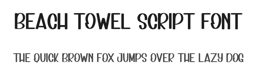 Beach Towel Script Font by inermediaSTUDIO — Display Font