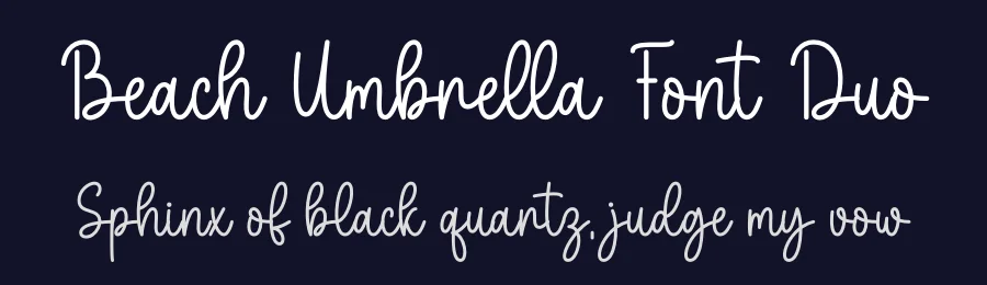 Beach Umbrella Font Duo by DN Creative — Display Font — thumbnail 2