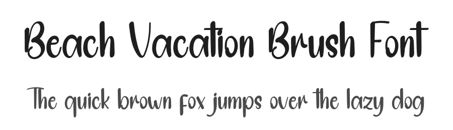 Beach Vacation Brush Font by inermediaSTUDIO — Script Handwritten Font