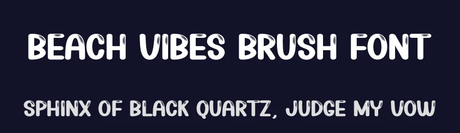 Beach Vibes Brush Font by creativeletter — Display Font — thumbnail 2