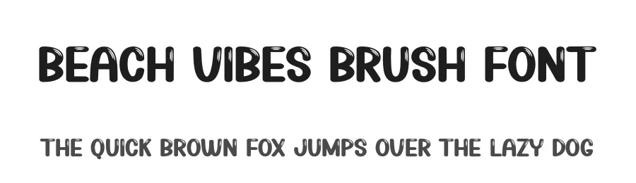 Beach Vibes Brush Font by creativeletter — Display Font