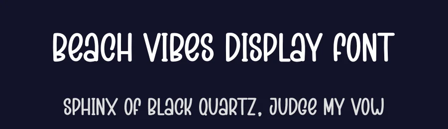 Beach Vibes Display Font by creativeletter — Display Font — thumbnail 2