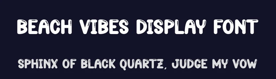 Beach Vibes Display Font by andikastudio — Display Font — thumbnail 2