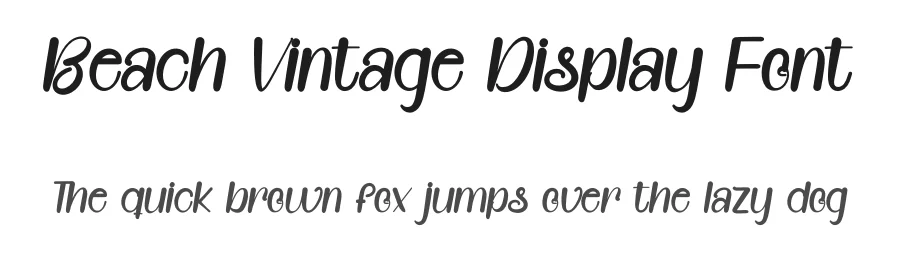 Beach Vintage Display Font by inermediaSTUDIO — Script Handwritten Font