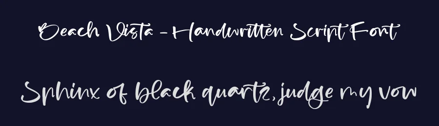 Beach Vista – Handwritten Script Font by stylishtype.co — Serif Font — thumbnail 2
