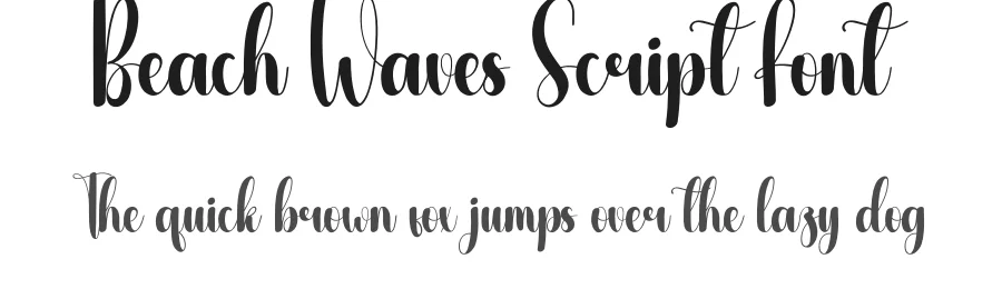 Beach Waves Script Font by andikastudio — Script Handwritten Font
