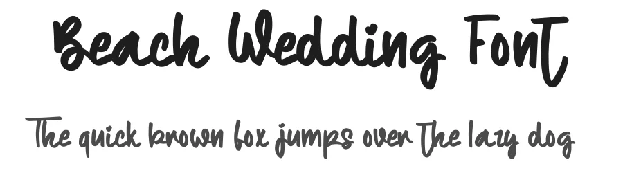 Beach Wedding Font by levincreative — Script Handwritten Font