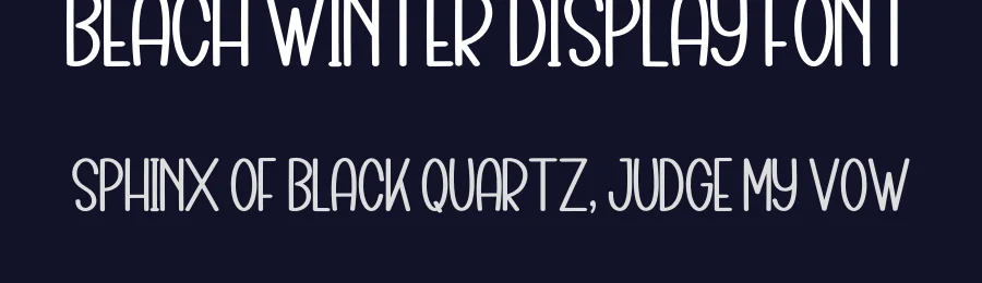 Beach Winter Display Font by inermediaSTUDIO — Display Font — thumbnail 2