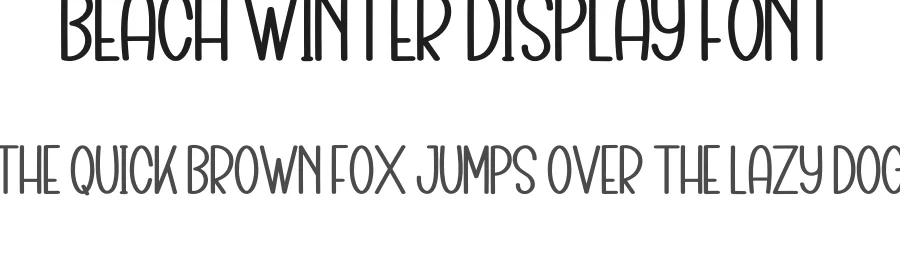 Beach Winter Display Font by inermediaSTUDIO — Display Font