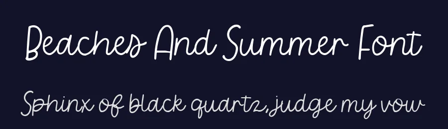 Beaches And Summer Font by metafontsy — Script Handwritten Font — thumbnail 2