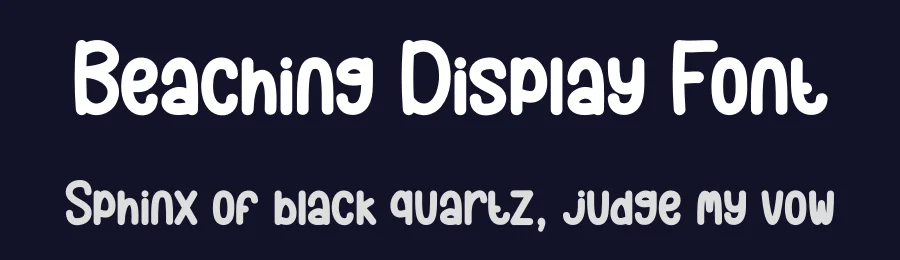Beaching Display Font by creativeletter — Display Font — thumbnail 2