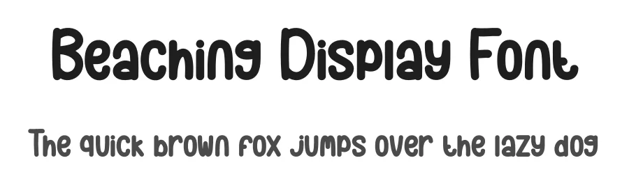 Beaching Display Font by creativeletter — Display Font