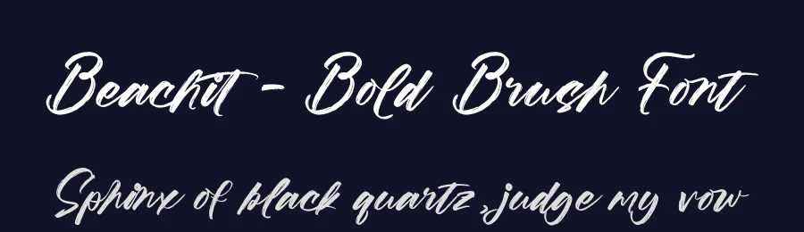 Beachit – Bold Brush Font by stylishtype.co — Script Handwritten Font — thumbnail 2