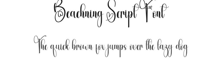 Beachning Script Font by andikastudio — Script Handwritten Font