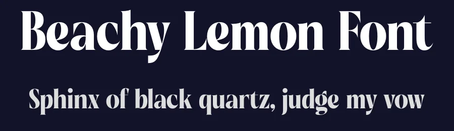 Beachy Lemon Font by timelesstype.co — Display Font — thumbnail 2