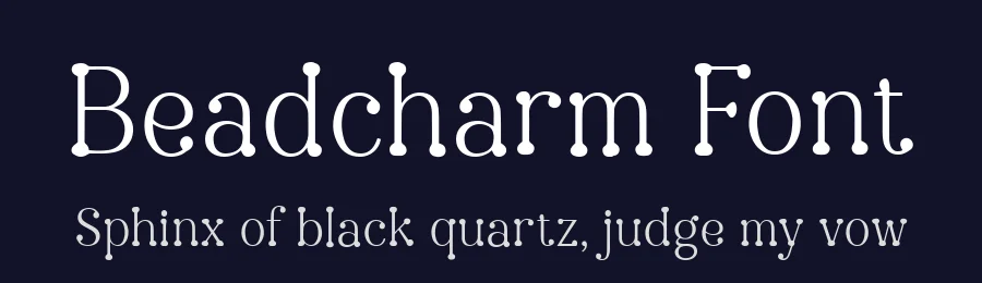 Beadcharm Font by letterhanna — Decorative Font — thumbnail 2