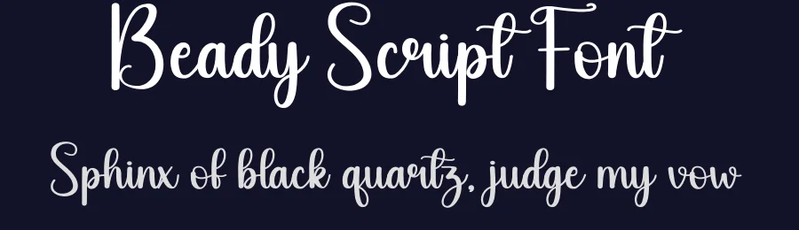 Beady Script Font by andikastudio — Script Handwritten Font — thumbnail 2