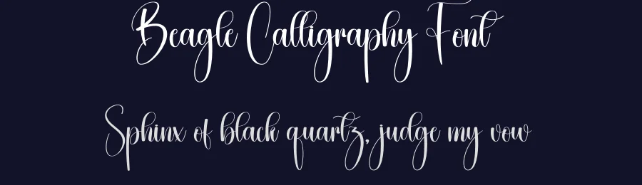 Beagle Calligraphy Font by creativeletter — Script Handwritten Font — thumbnail 2
